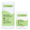 Curie Aluminum-Free Deodorant – White Tea Stick & Travel Mini (2 Pack)