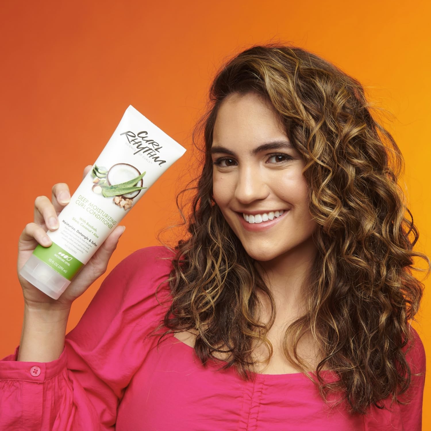Curl Rhythm Deep Moisturizing Curl Conditioner for Curly Hair – Detangle, Shine & Frizz Control, Sulfate Free, 10 Fl Oz (3 Pack)