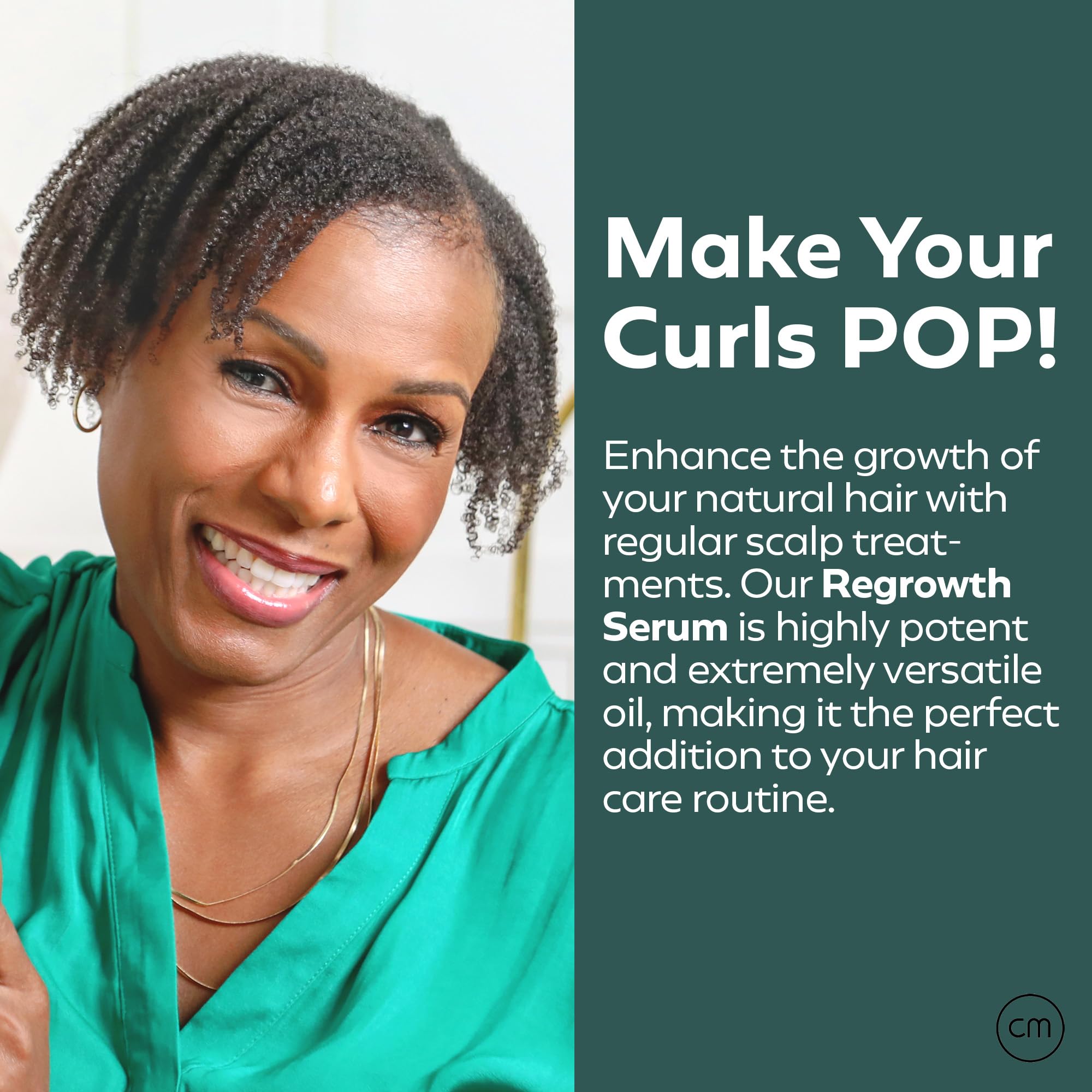 CurlMix Hair Growth Serum for Curly Hair – Grapeseed Oil for Shine & Moisture