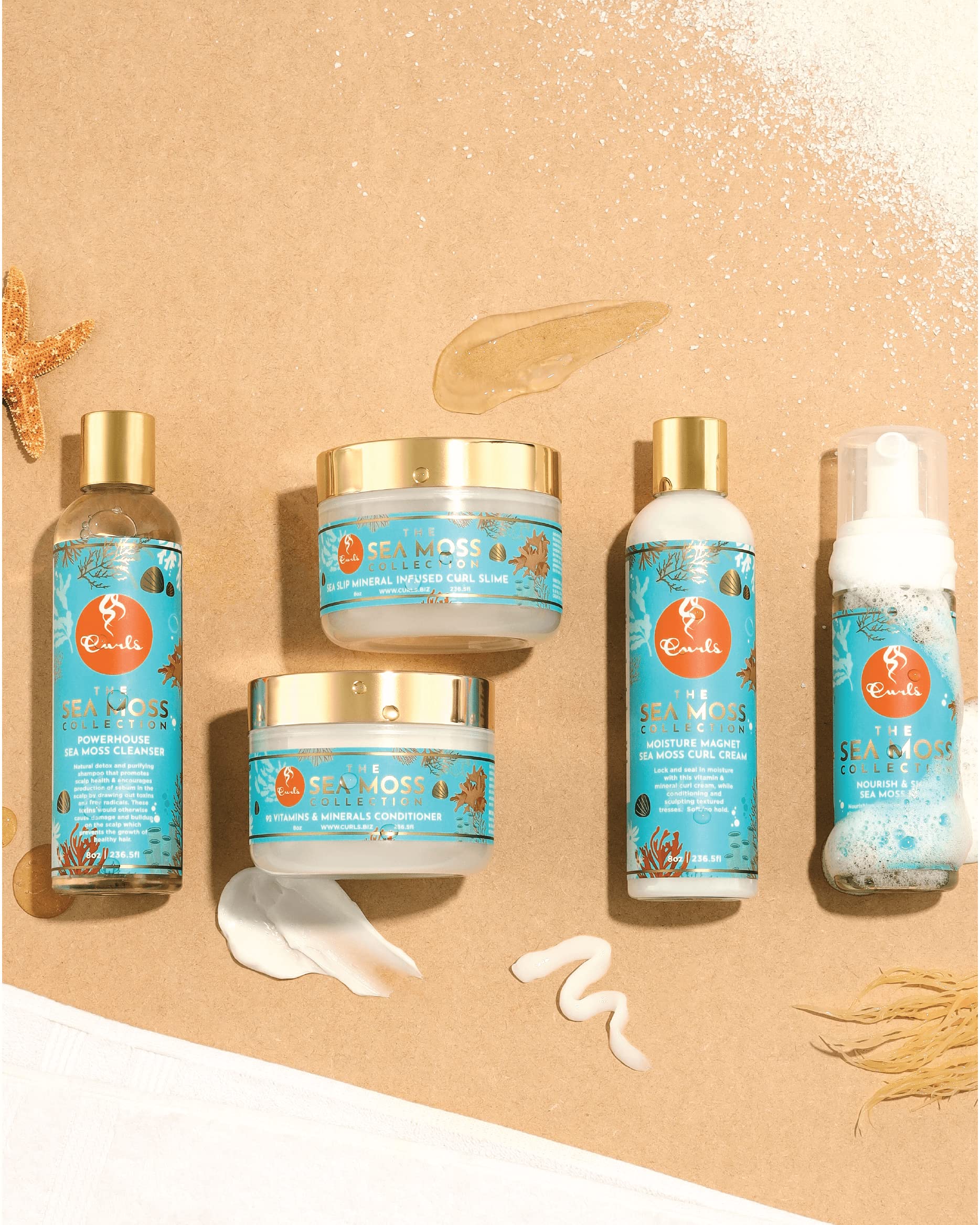 CURLS Sea Moss 92 Minerals Conditioner – Hydration, Strength & Sebum Balance (8oz)