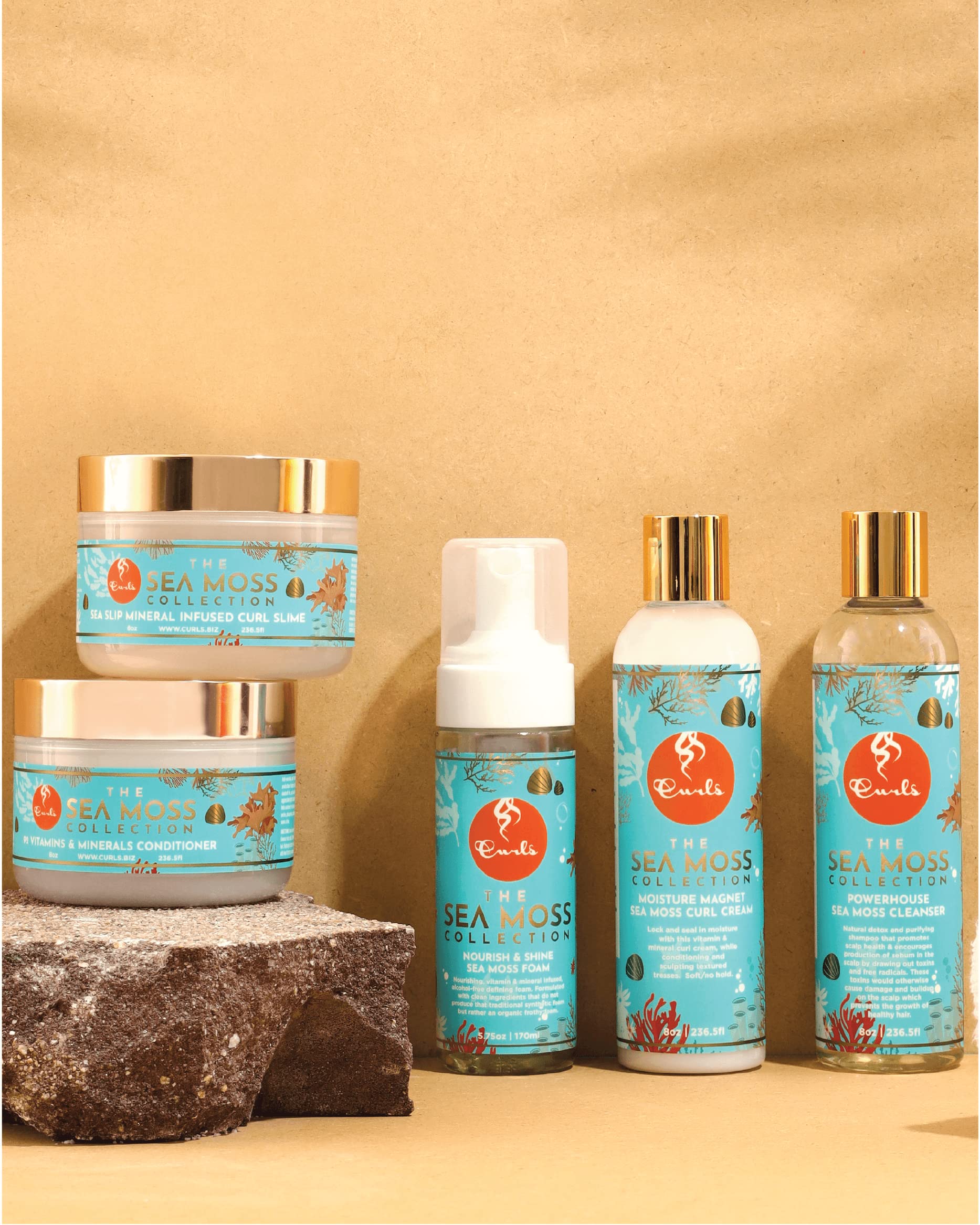 CURLS Sea Moss 92 Minerals Conditioner – Hydration, Strength & Sebum Balance (8oz)