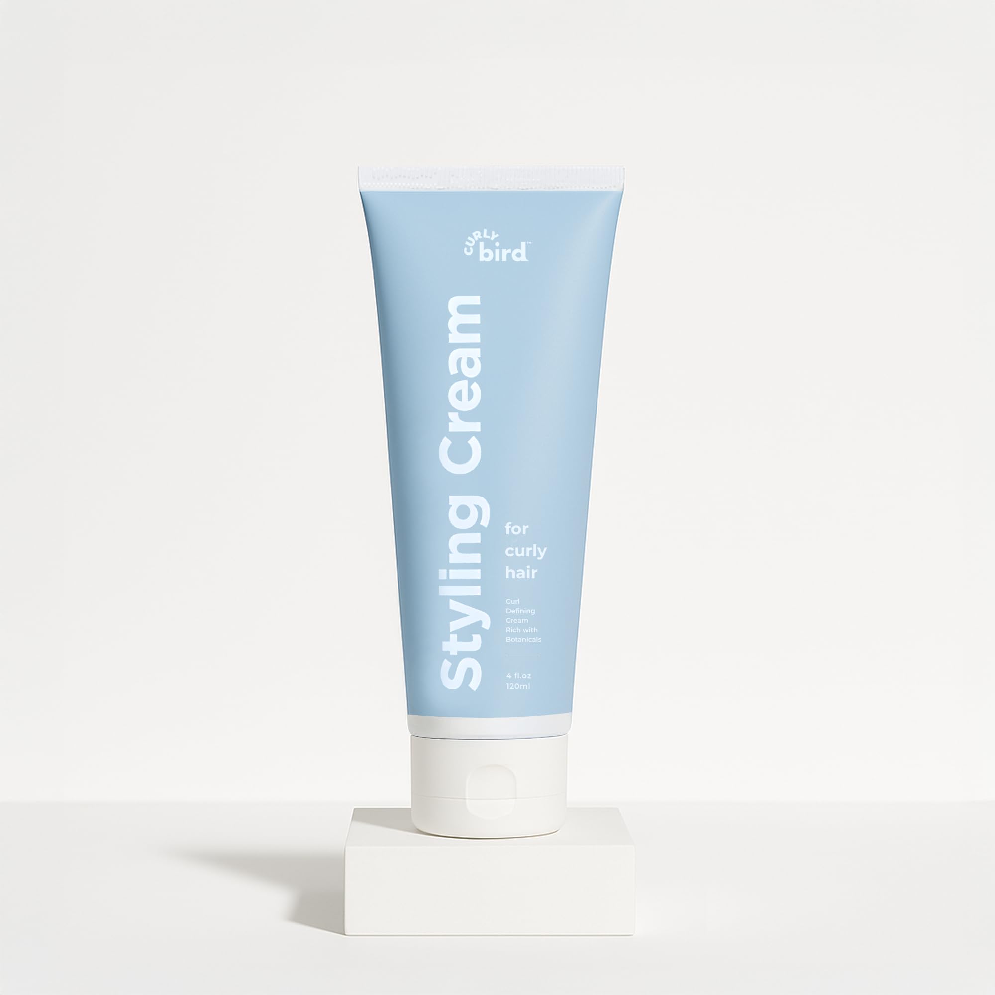 Curly Bird Curl Defining Styling Cream | Fragrance Free, Medium Hold, Family Friendly