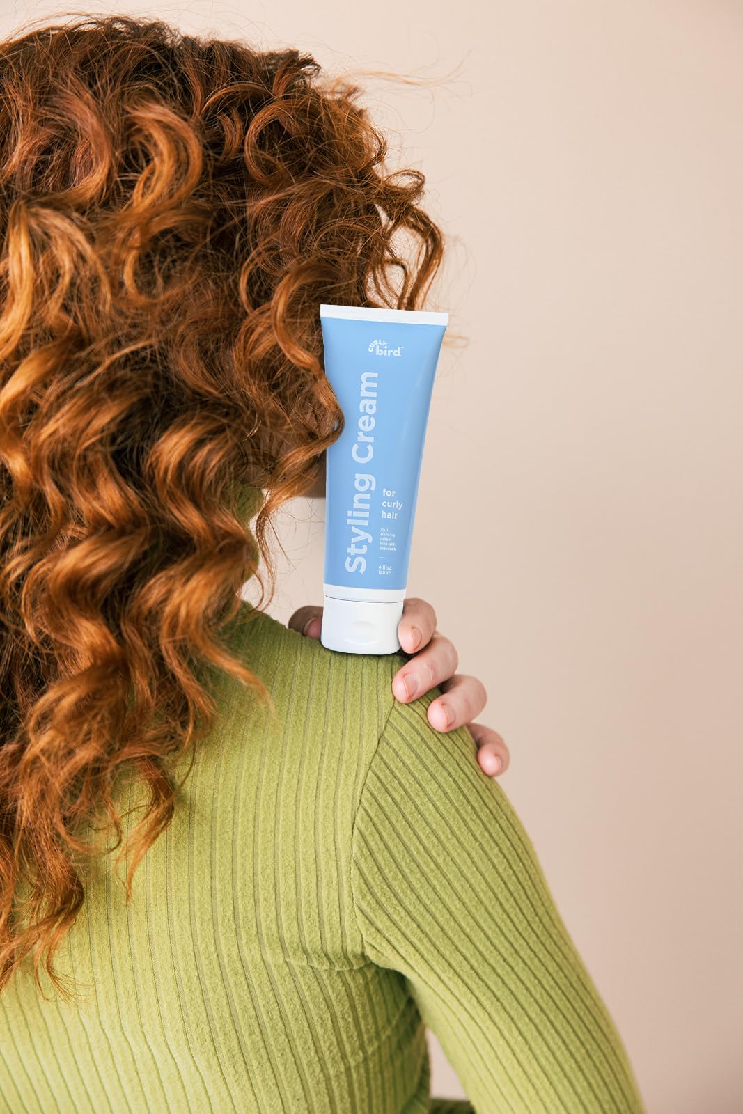 Curly Bird Curl Defining Styling Cream | Fragrance Free, Medium Hold, Family Friendly