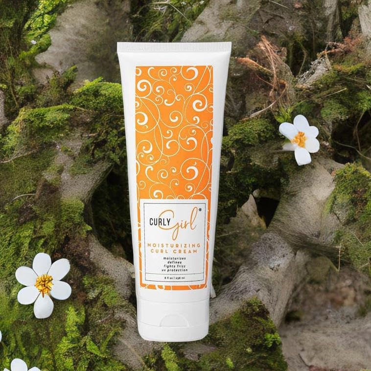 Curly Girl Moisturizing Curl Styling Cream – Define, Hydrate, UV Protection (8 oz)