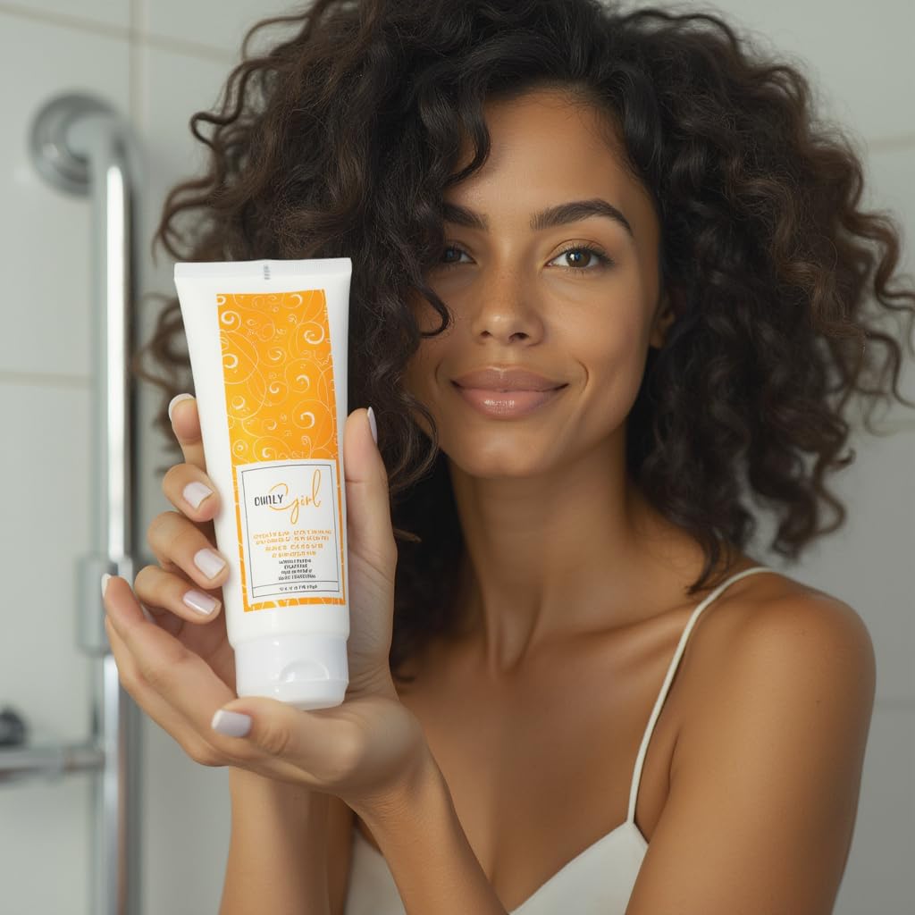 Curly Girl Moisturizing Curl Styling Cream – Define, Hydrate, UV Protection (8 oz)