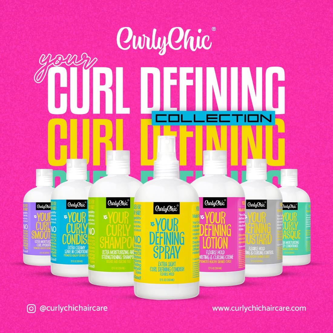 CurlyChic Your Curly Smoothie - Moisturizing Curl Creme for Defined, Healthy Curls