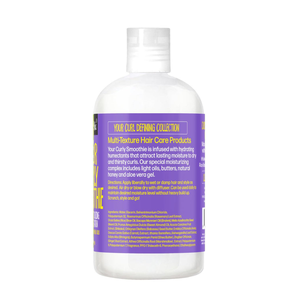CurlyChic Your Curly Smoothie - Moisturizing Curl Creme for Defined, Healthy Curls