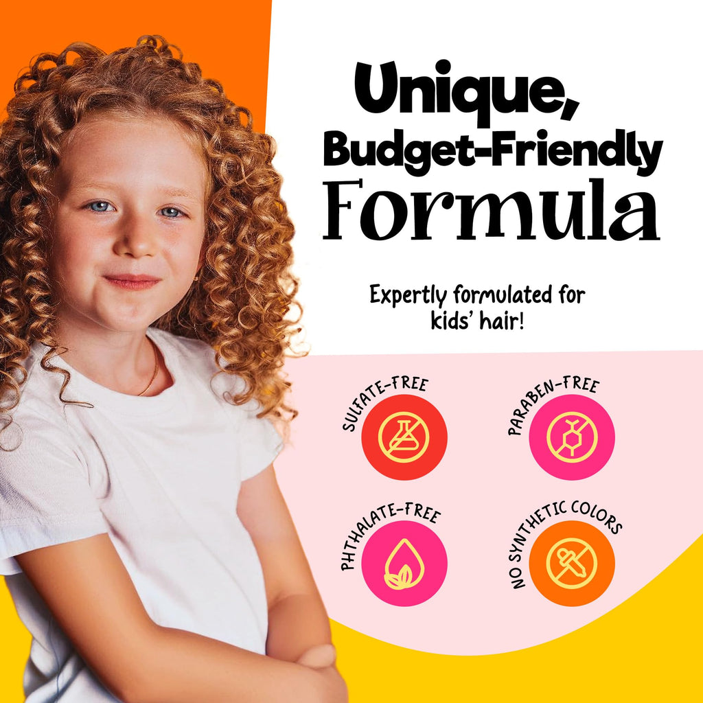 CurlyKids Hair Detangler Conditioner for Kids | Sulfate & Paraben Free, 8oz