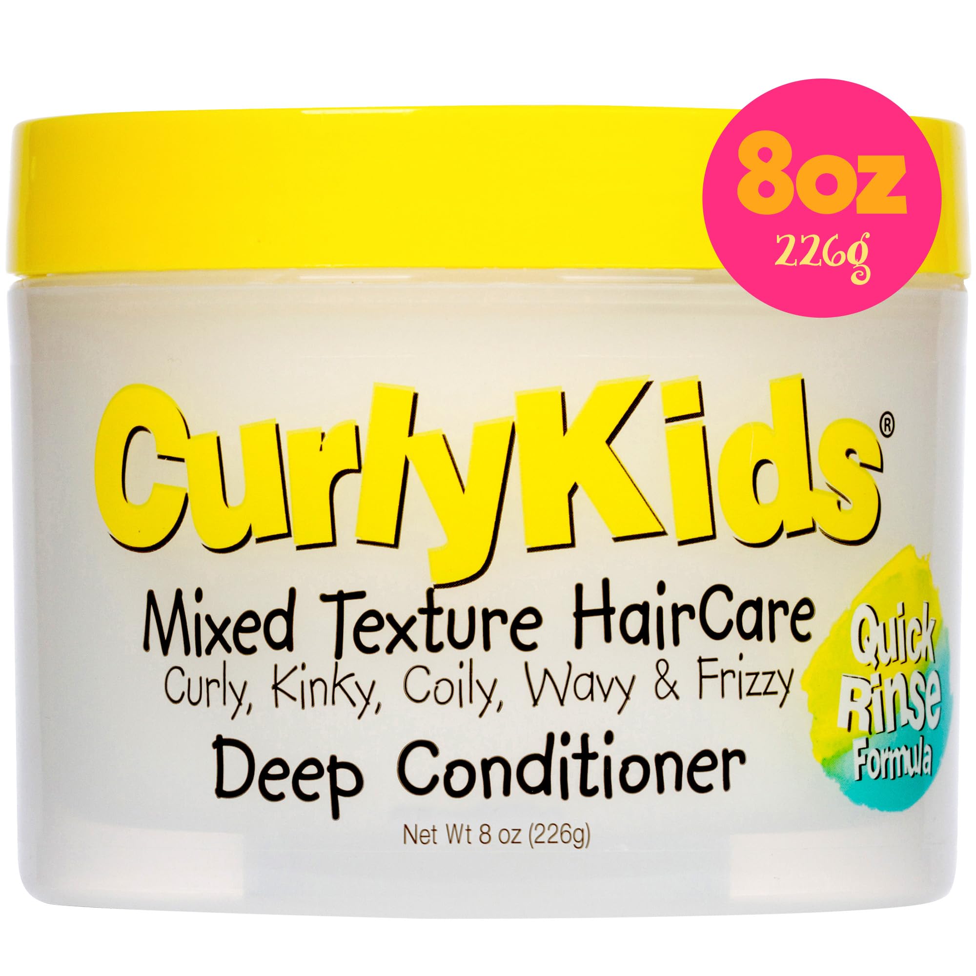 CurlyKids Hair Detangler Conditioner for Kids | Sulfate & Paraben Free, 8oz