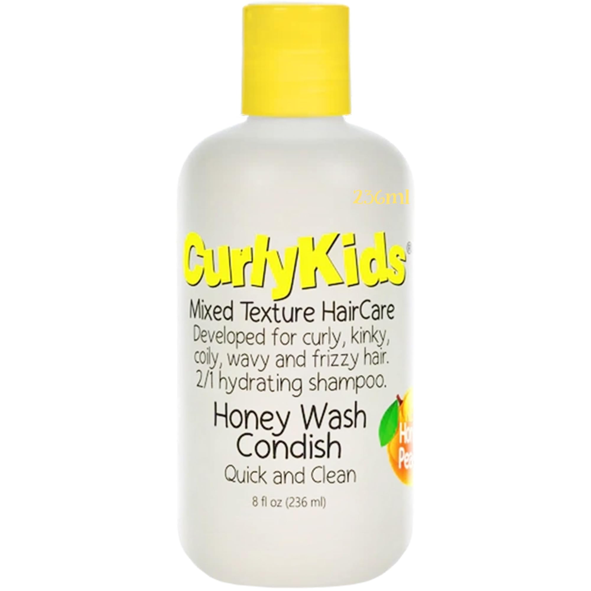 CurlyKids Honey Wash Condish: 2-in-1 Hydrating Shampoo & Conditioner for Kids