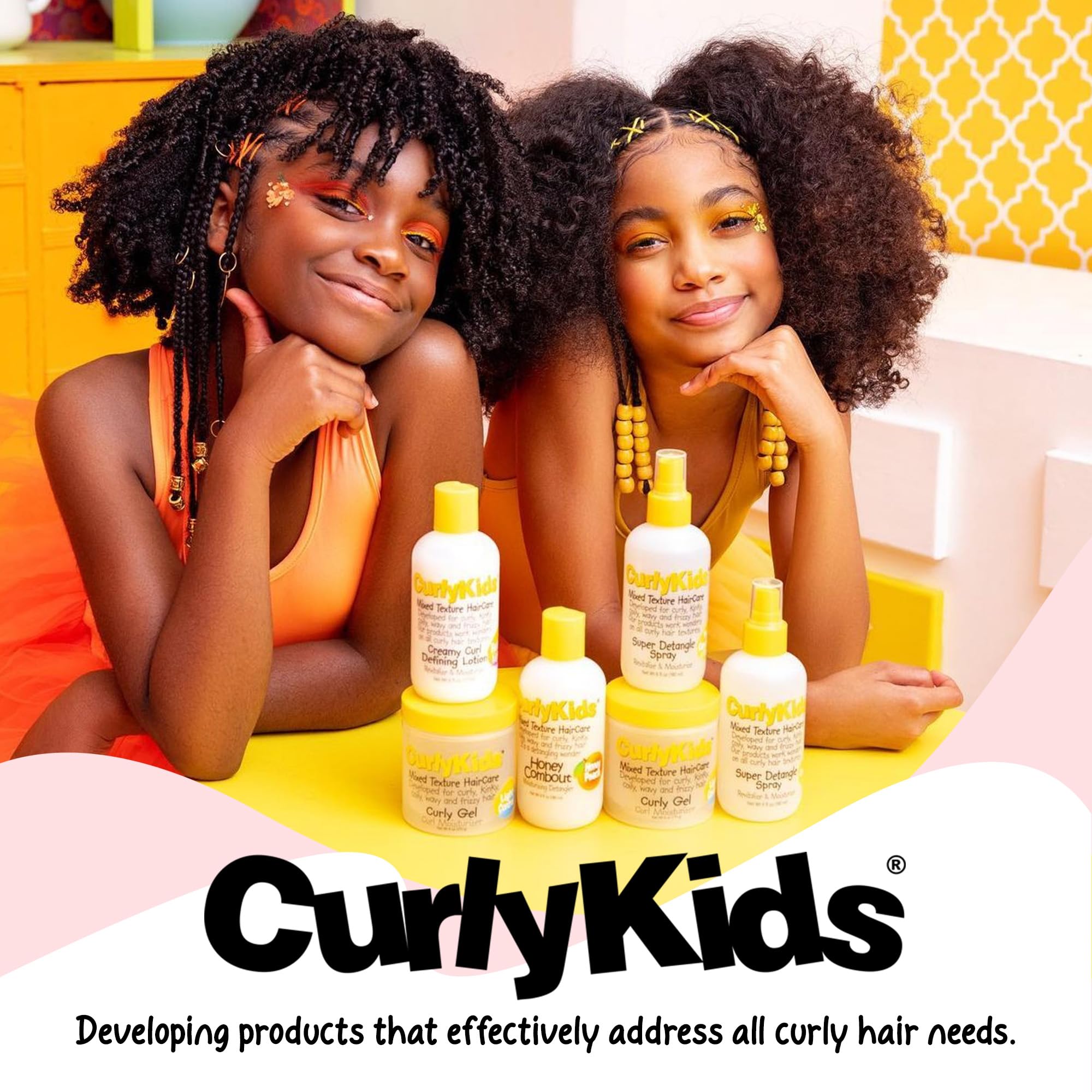 CurlyKids Hair Detangler Conditioner for Kids | Sulfate & Paraben Free, 8oz