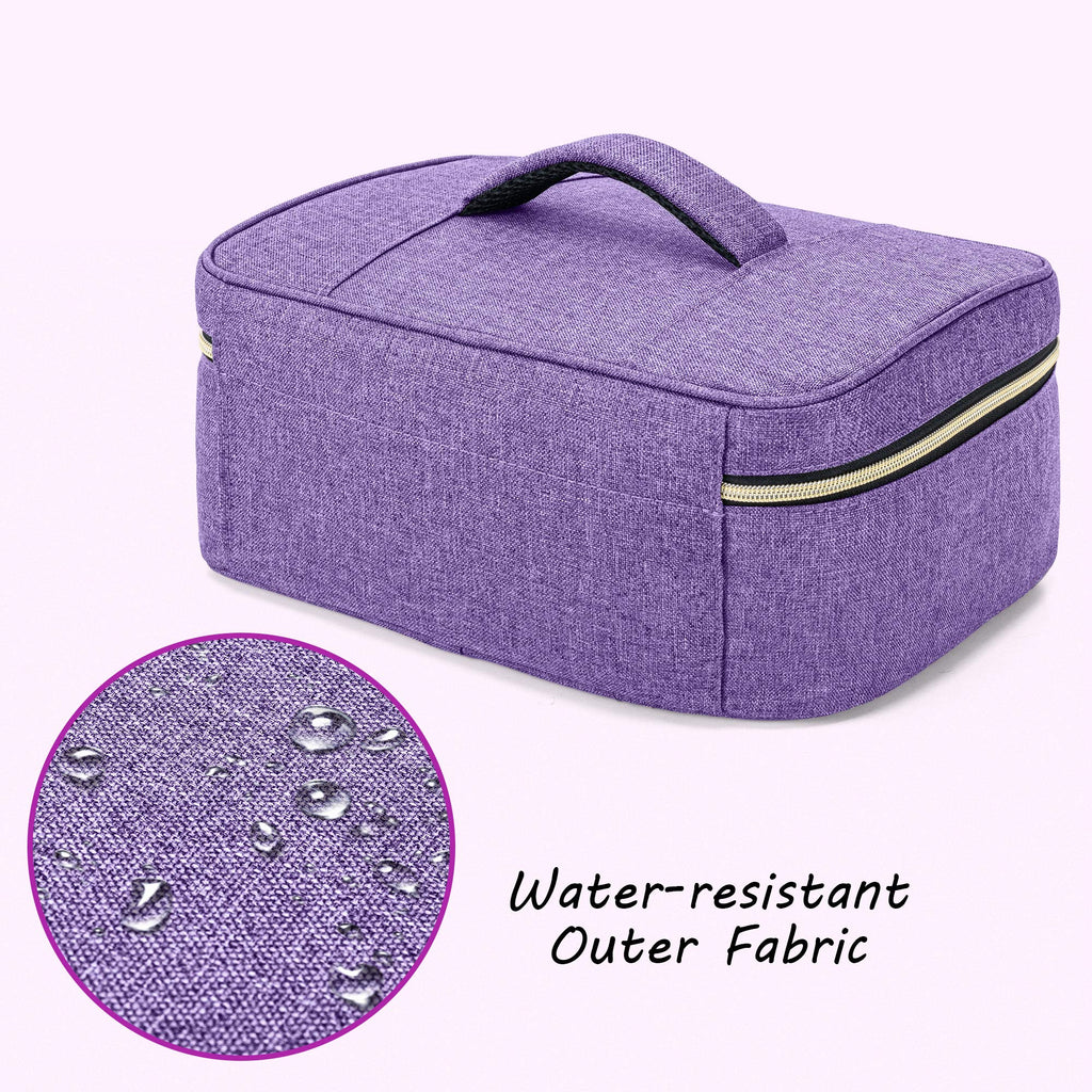 CURMIO Essential Oil Storage Case for 40 Bottles (5ml-30ml) – Purple Bag Only