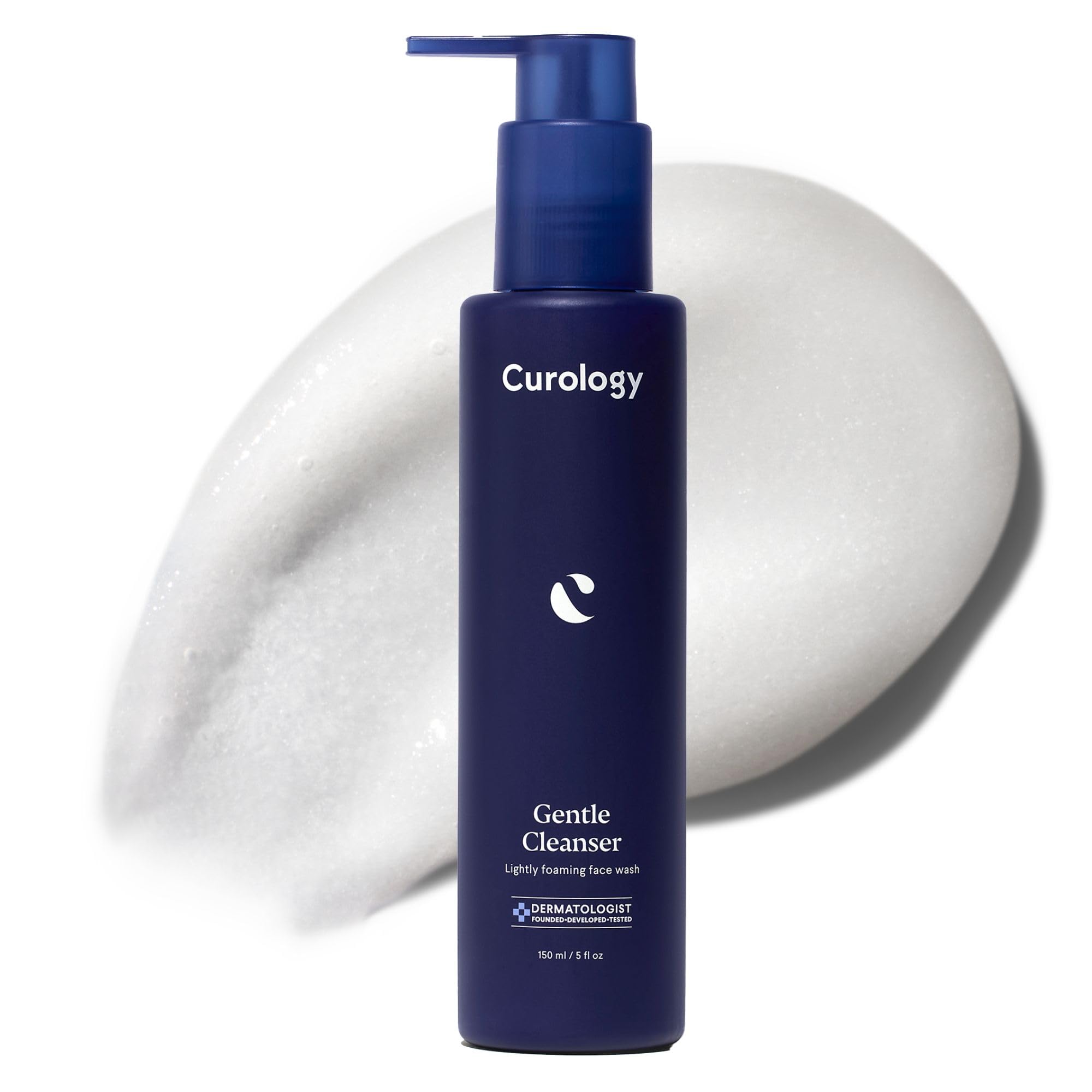 Curology Gentle Facial Cleanser – Hydrating Foaming Face Wash for Sensitive, Dry, or Oily Skin (5 fl oz)