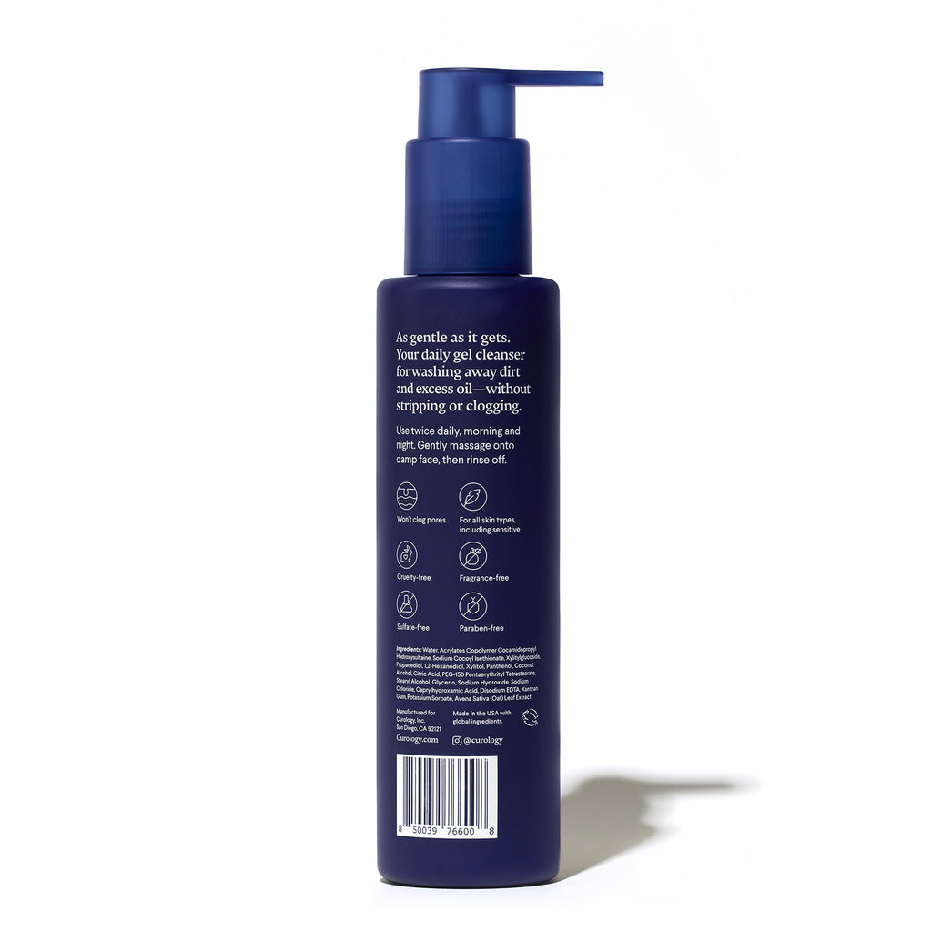 Curology Gentle Facial Cleanser – Hydrating Foaming Face Wash for Sensitive, Dry, or Oily Skin (5 fl oz)
