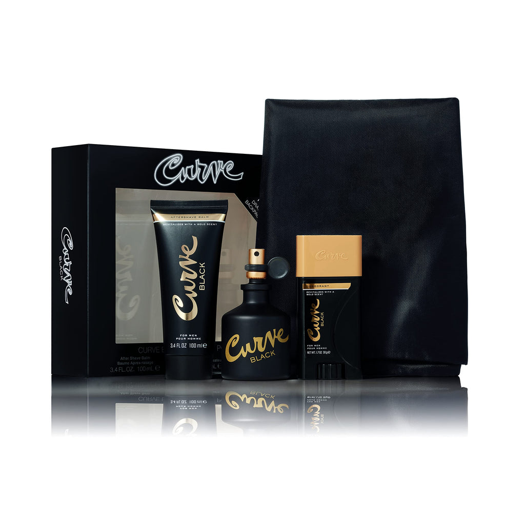 Curve Black Mens Cologne Gift Set – 3-Piece Fragrance for Day or Night