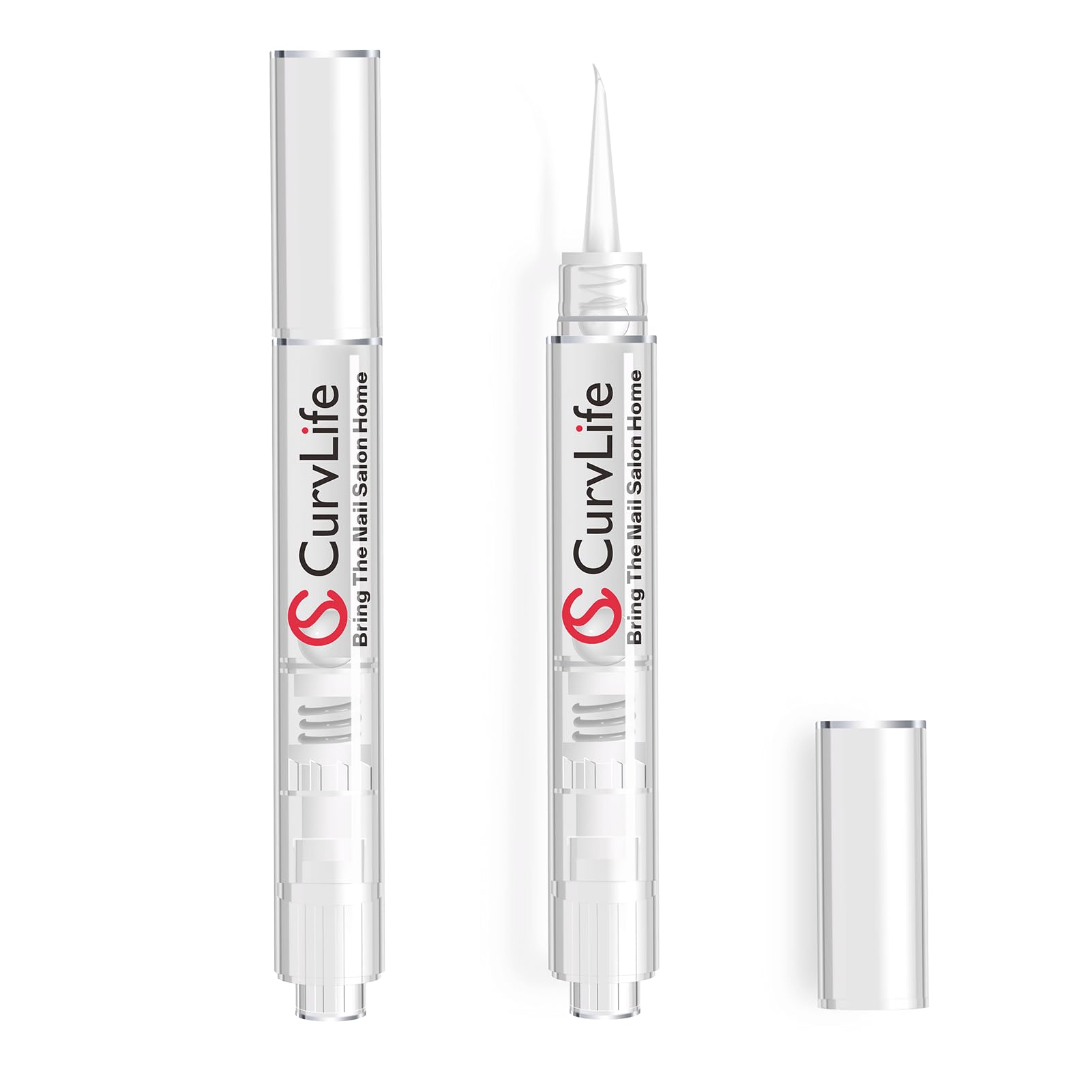 CurvLife 3-in-1 Nail Glue Remover Pen – Acetone-Free, 2x5ml