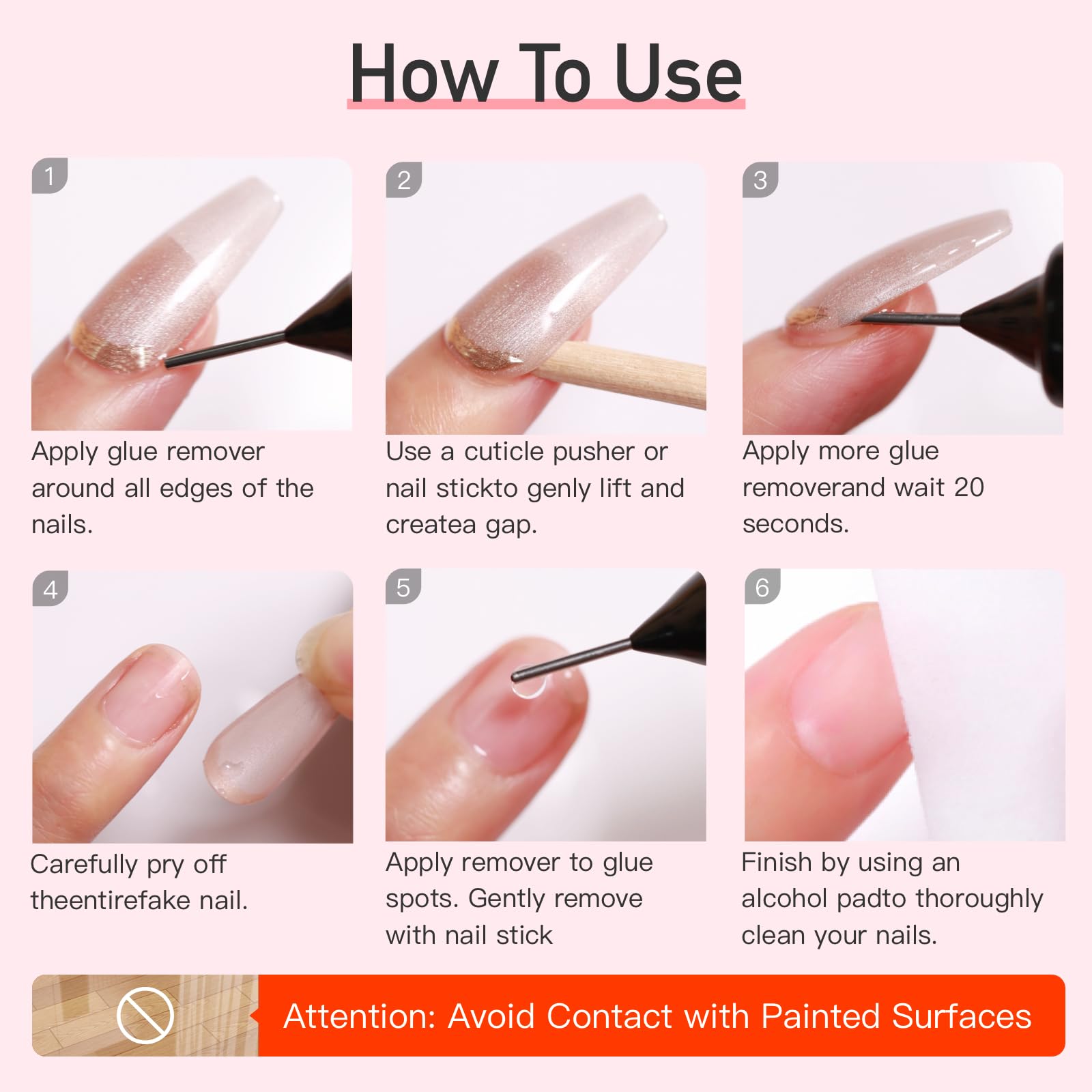 Curvlife 15g Semi-Solid Glue Gel + 20ml Pinpoint Remover Kit – Press-On Nails, Quick Dry, No UV Needed