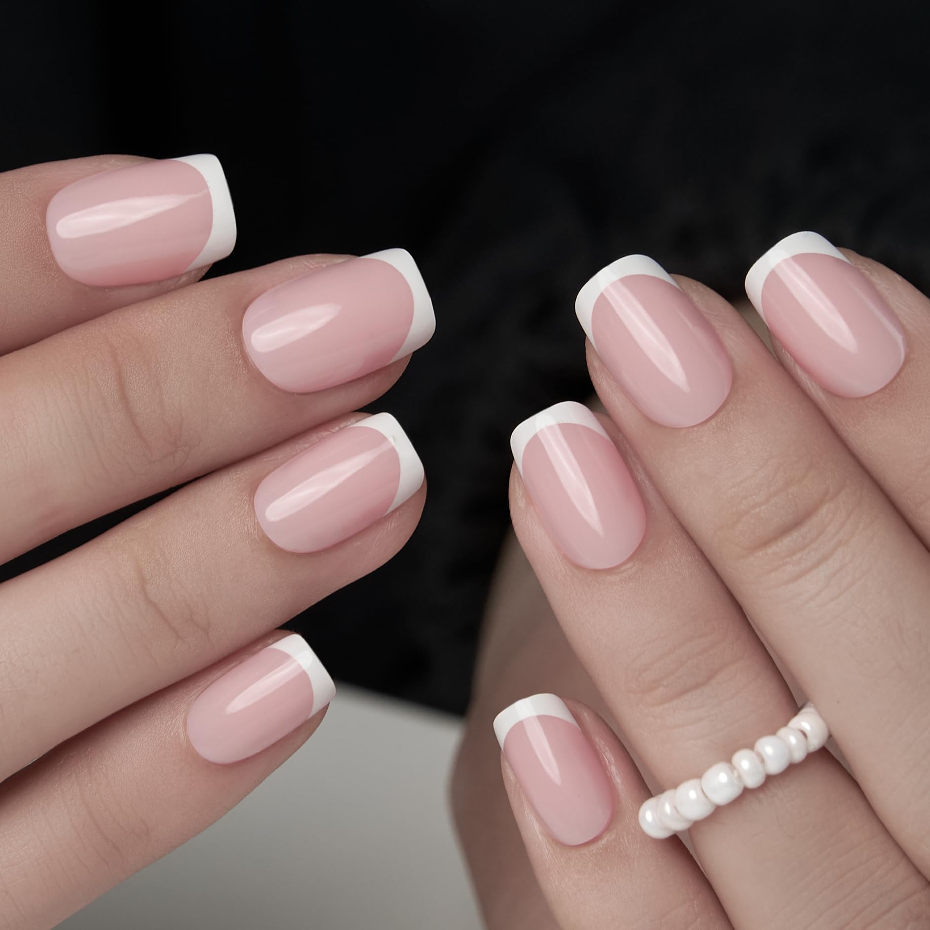 Curvlife Short Square Press-On Nails – Soft Gel Full-Cover False Nails Kit