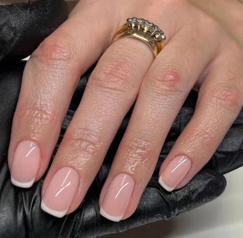 Curvlife Short Square Press-On Nails – Soft Gel Full-Cover False Nails Kit