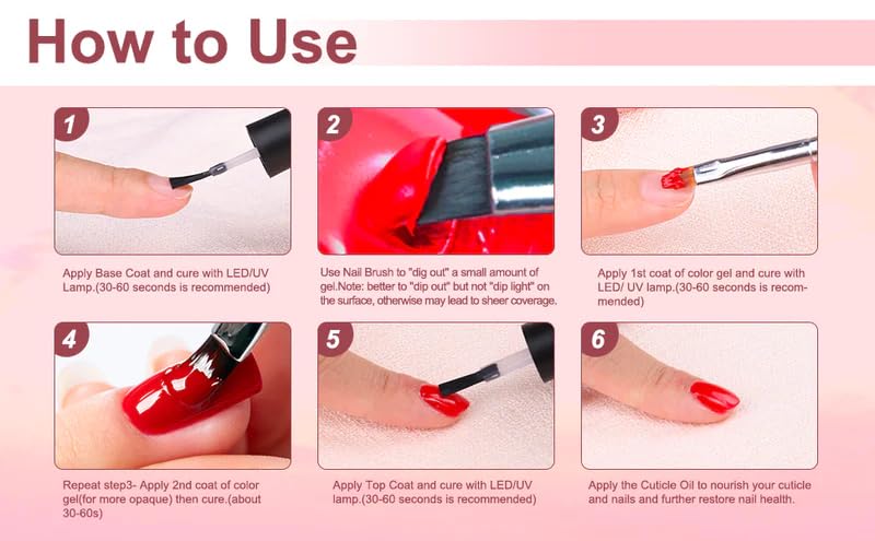 CurvLife Solid Gel Nail Polish (Eleanos) – 4 Neon Pastel Cream Gel Colors | Soak Off UV/LED
