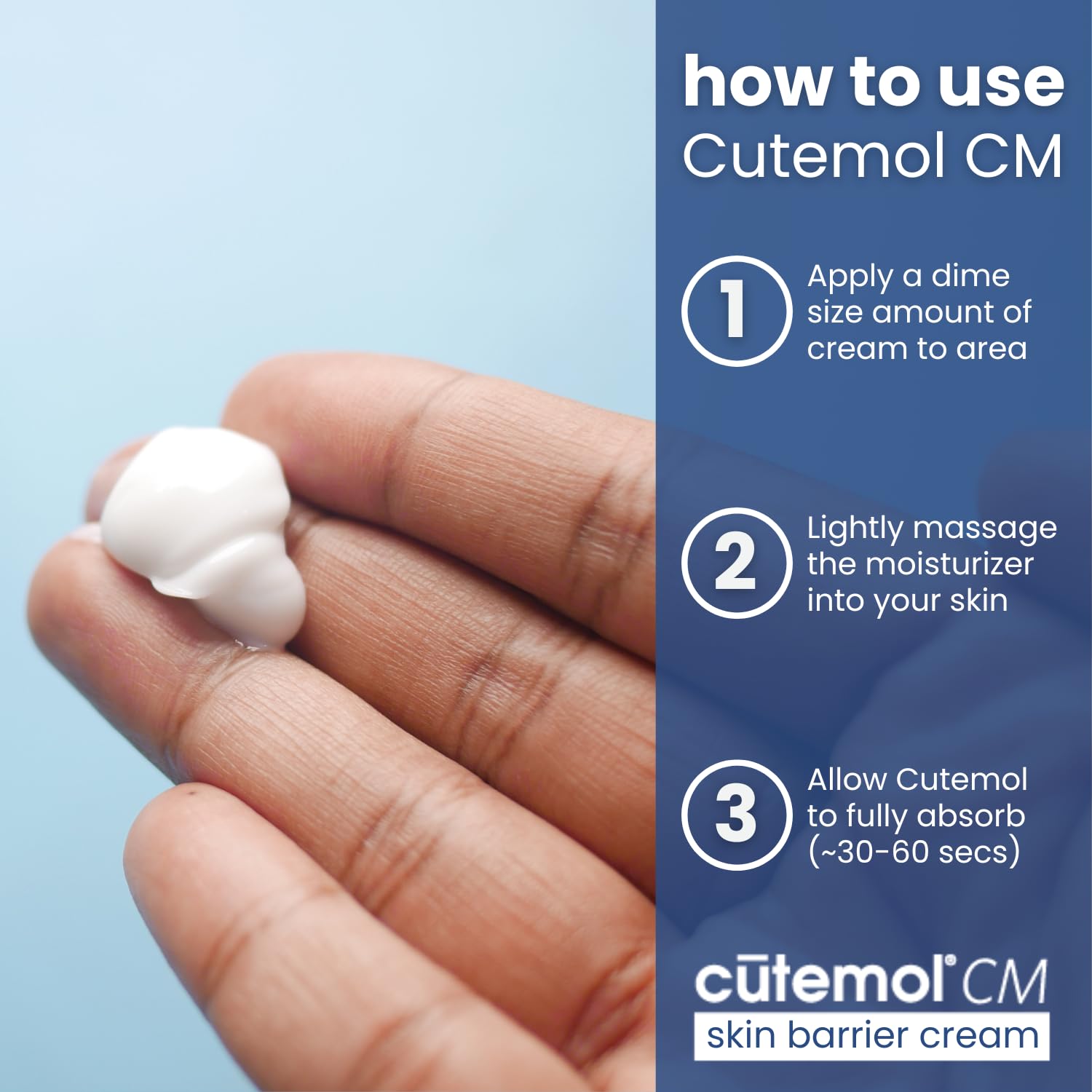 Cutemol CM Emollient Cream — Ceramide-Rich Barrier Support & Hydration (8 oz)