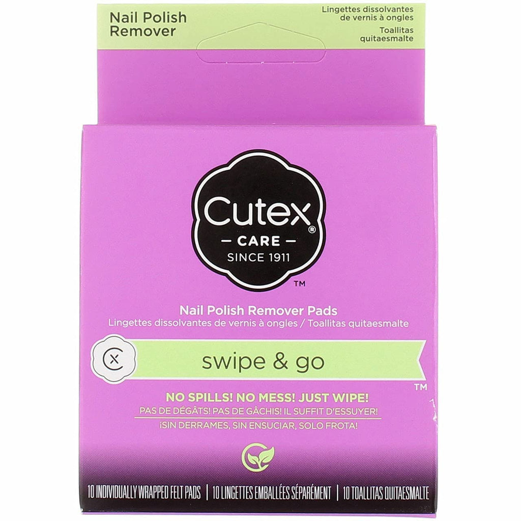 Cutex Swipe and Go Nail Polish Remover Pads (Pack of 4) – Non-Acetone
