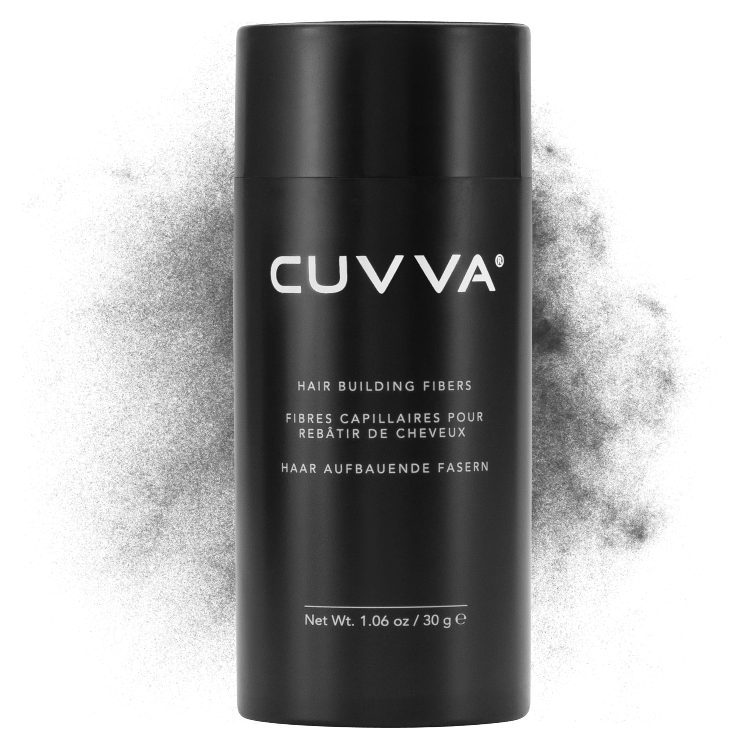 CUVVA Hair Building Fibers (30g) – Instantly Create Fuller, Thicker Hair | 13 Shades for Men & Women – Dark Gray