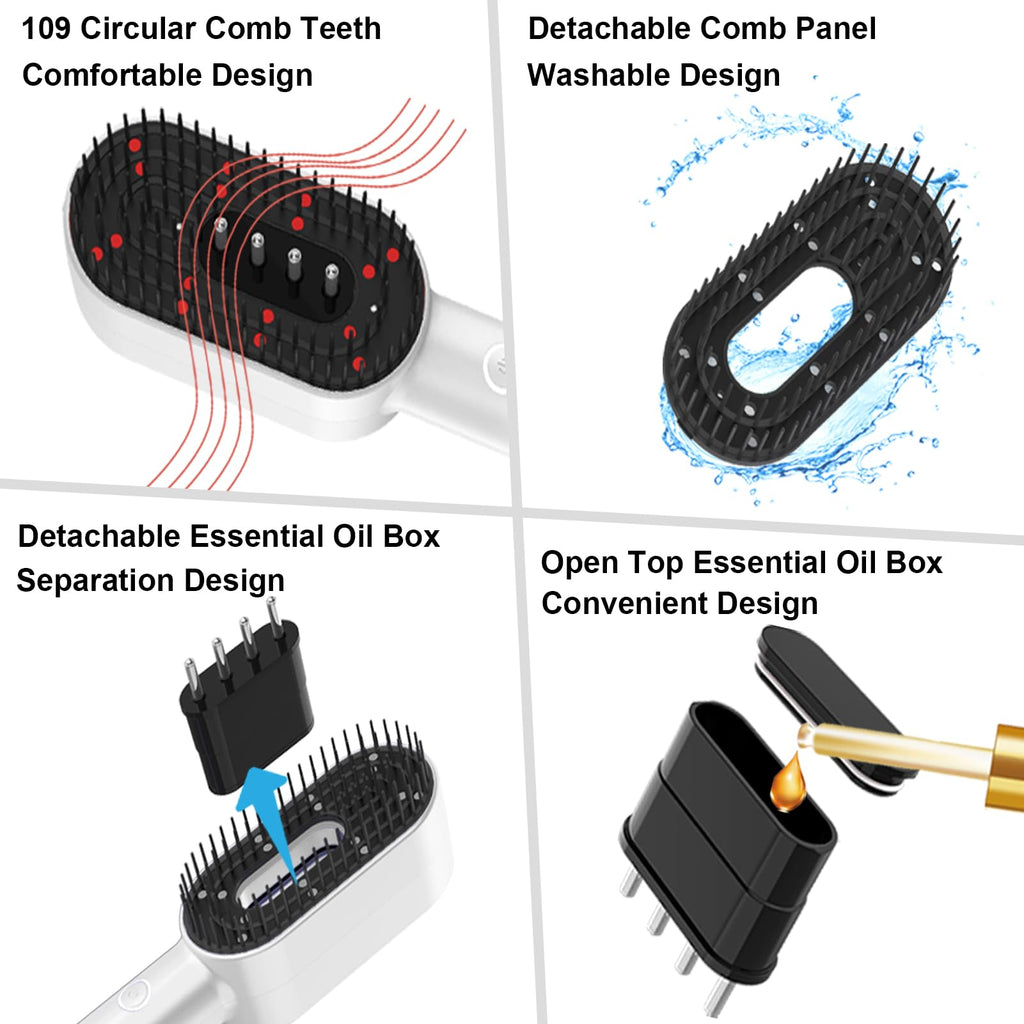 CWTUL Laser Therapy Hair Growth Comb – 3-in-1 Hair Oil Applicator & Scalp Massager
