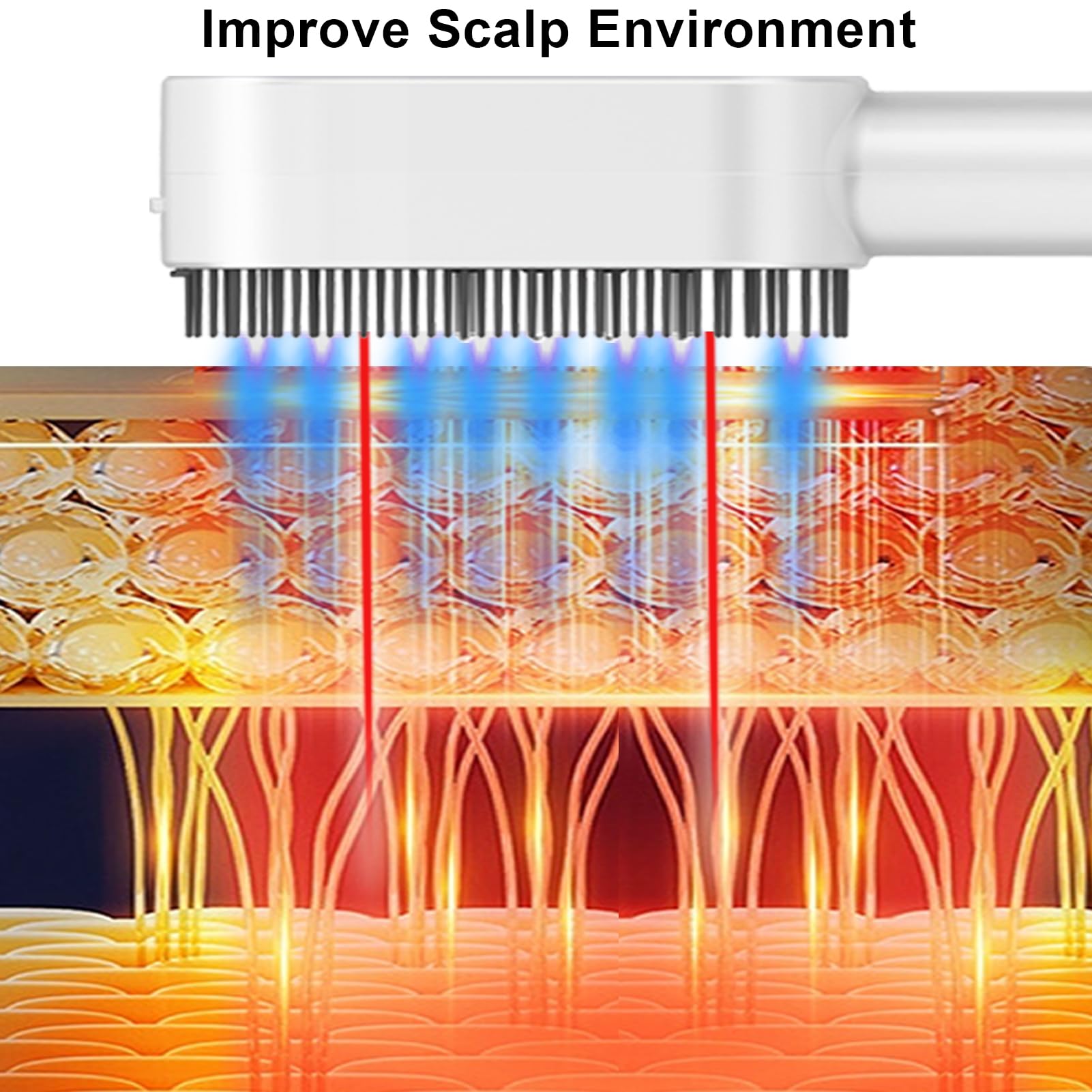 CWTUL Laser Therapy Hair Growth Comb – 3-in-1 Hair Oil Applicator & Scalp Massager