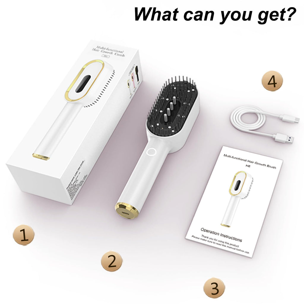 CWTUL Laser Therapy Hair Growth Comb – 3-in-1 Hair Oil Applicator & Scalp Massager