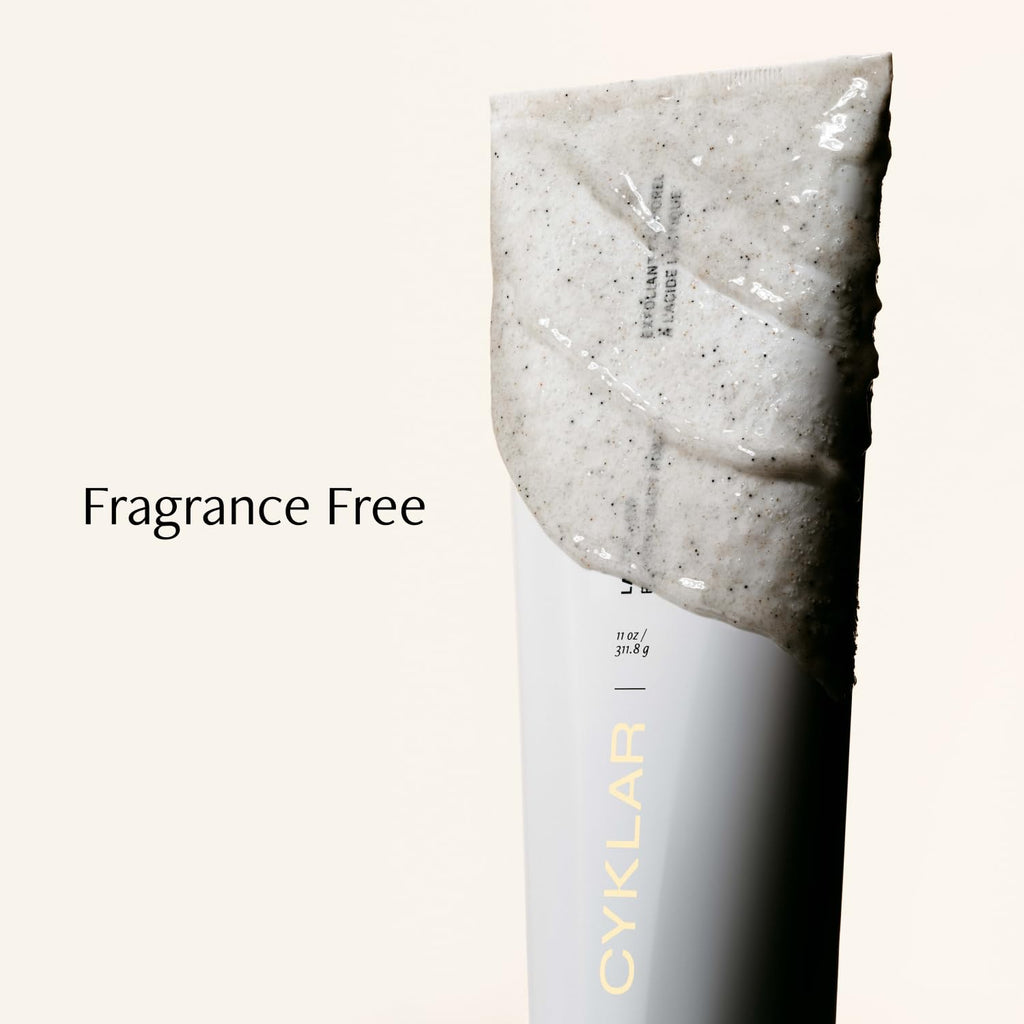 CYKLAR Lactic Acid Body Polish – AHAs + Volcanic Pumice, Fragrance-Free, 11 oz