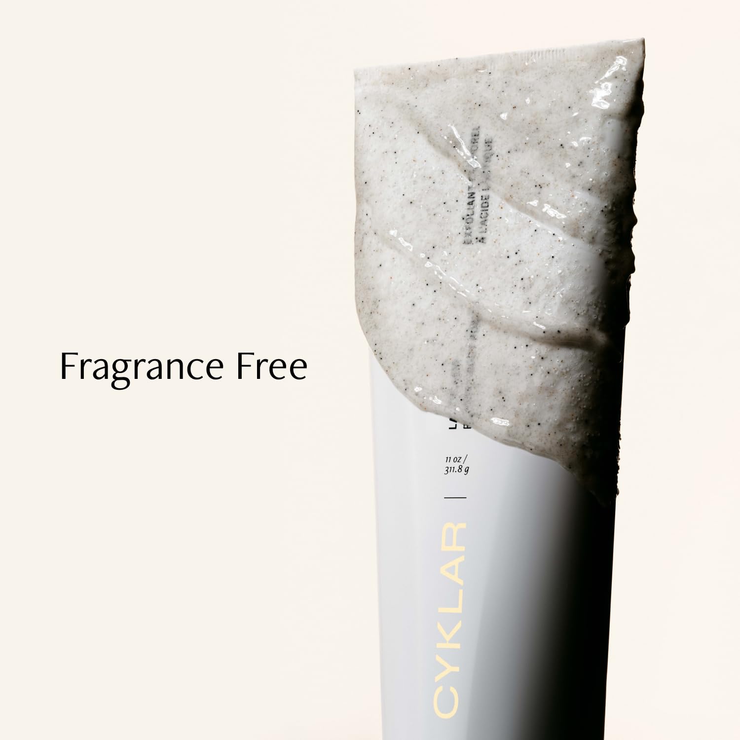 CYKLAR Lactic Acid Body Polish – AHAs + Volcanic Pumice, Fragrance-Free, 11 oz