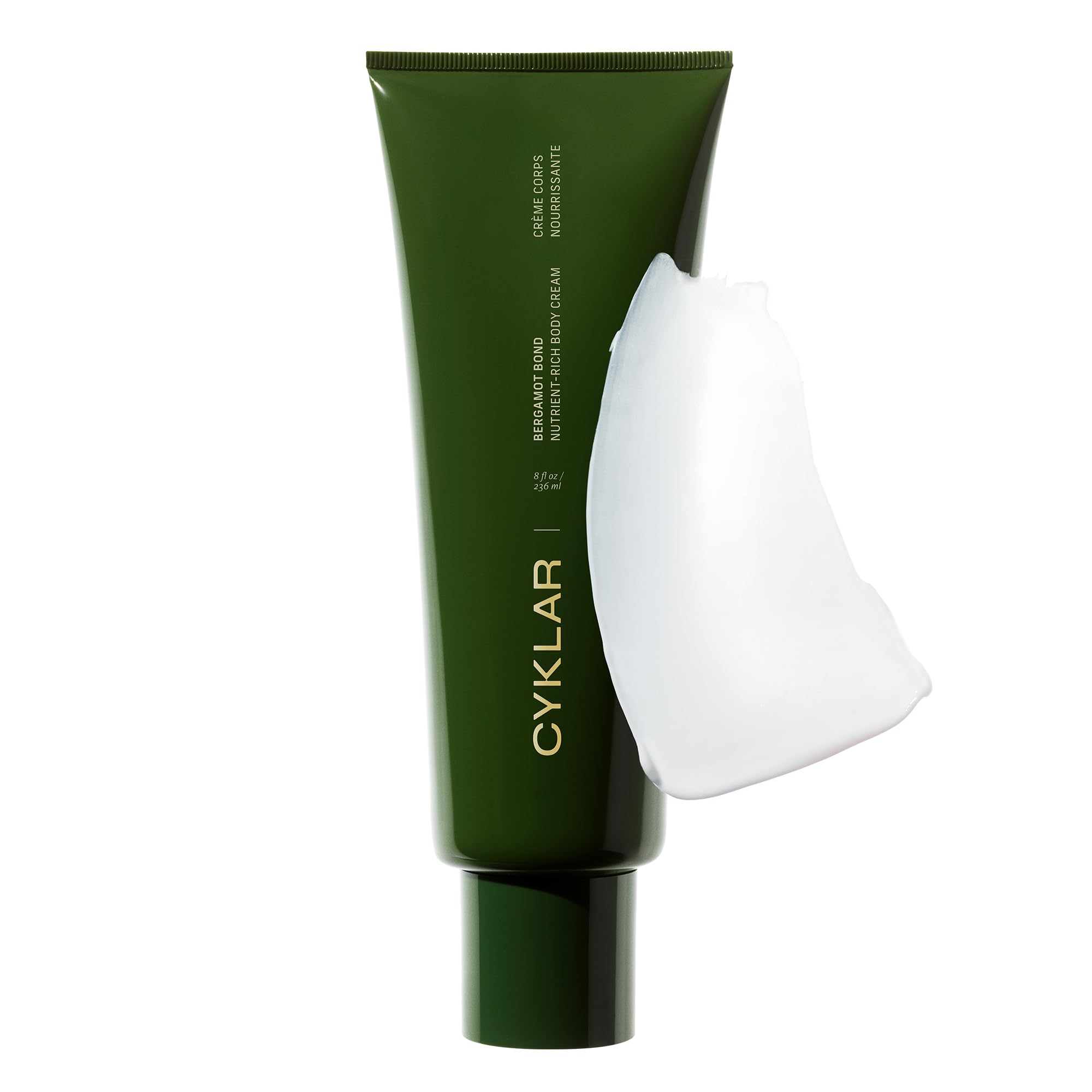 CYKLAR Nutrient Rich Body Cream – Bergamot Bond Moisturizer with Niacinamide & Banana Flower, Deep Hydration, 8 oz