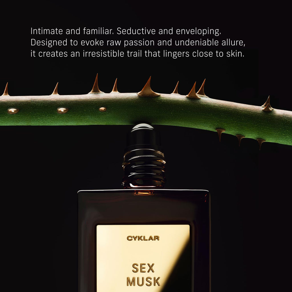 CYKLAR Perfume Oil Roll-On – Sex Musk with Rose, Tonka & Musk | 0.5 fl oz