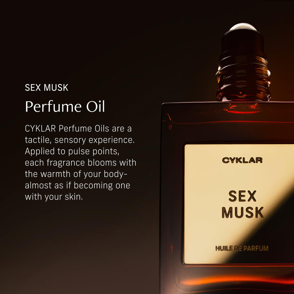 CYKLAR Perfume Oil Roll-On – Sex Musk with Rose, Tonka & Musk | 0.5 fl oz