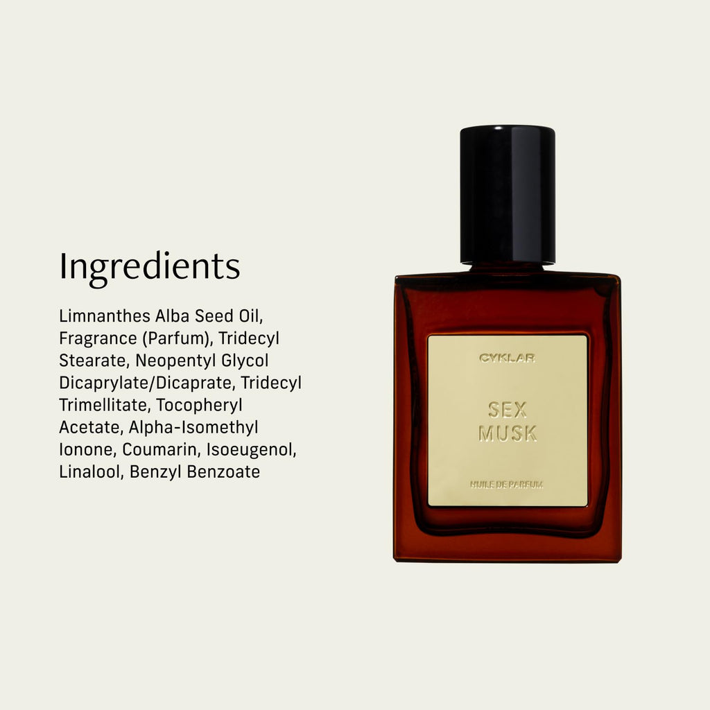 CYKLAR Perfume Oil Roll-On – Sex Musk with Rose, Tonka & Musk | 0.5 fl oz