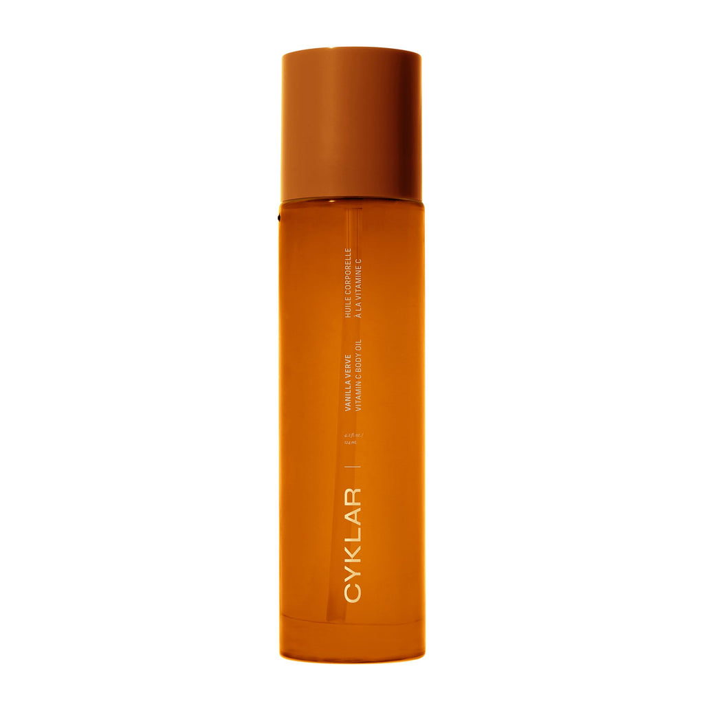 CYKLAR Vitamin C Body Oil – Vanilla Verve Scent, 4.2 Fl Oz | Hydrating Body Serum for Glowing Skin