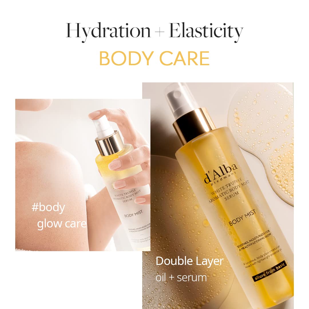 d'alba Piedmont Italian White Truffle Aromatic Body Mist Serum | Glowy Hydration