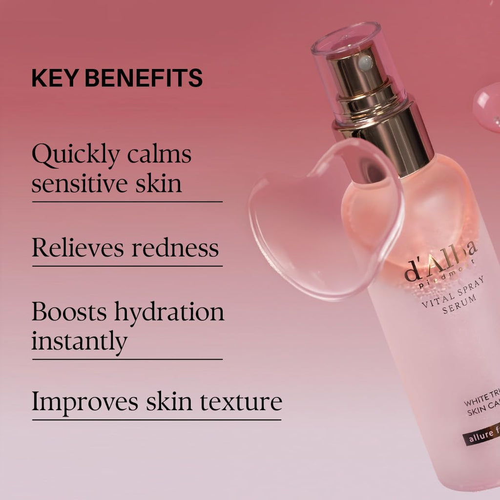 d'Alba Piedmont White Truffle Spray Serum Gift Set – 3 Solutions, Vegan Korean Skincare