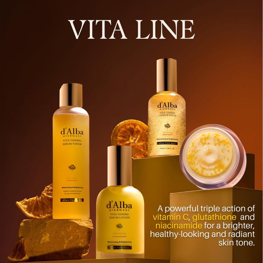 d'alba Piedmont Vita Toning Capsule Cream — Deep Hydration & Glass Skin