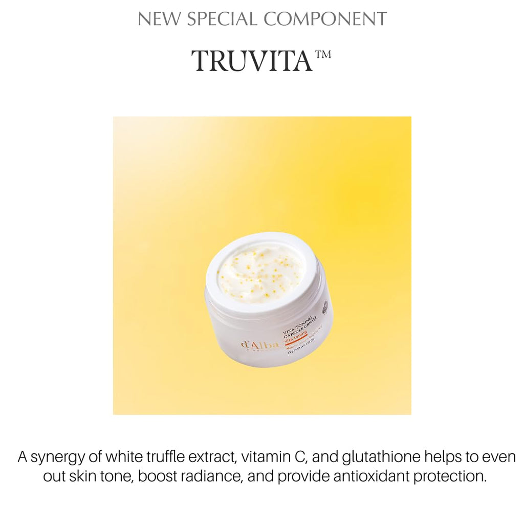 d'alba Piedmont Vita Toning Capsule Cream — Deep Hydration & Glass Skin