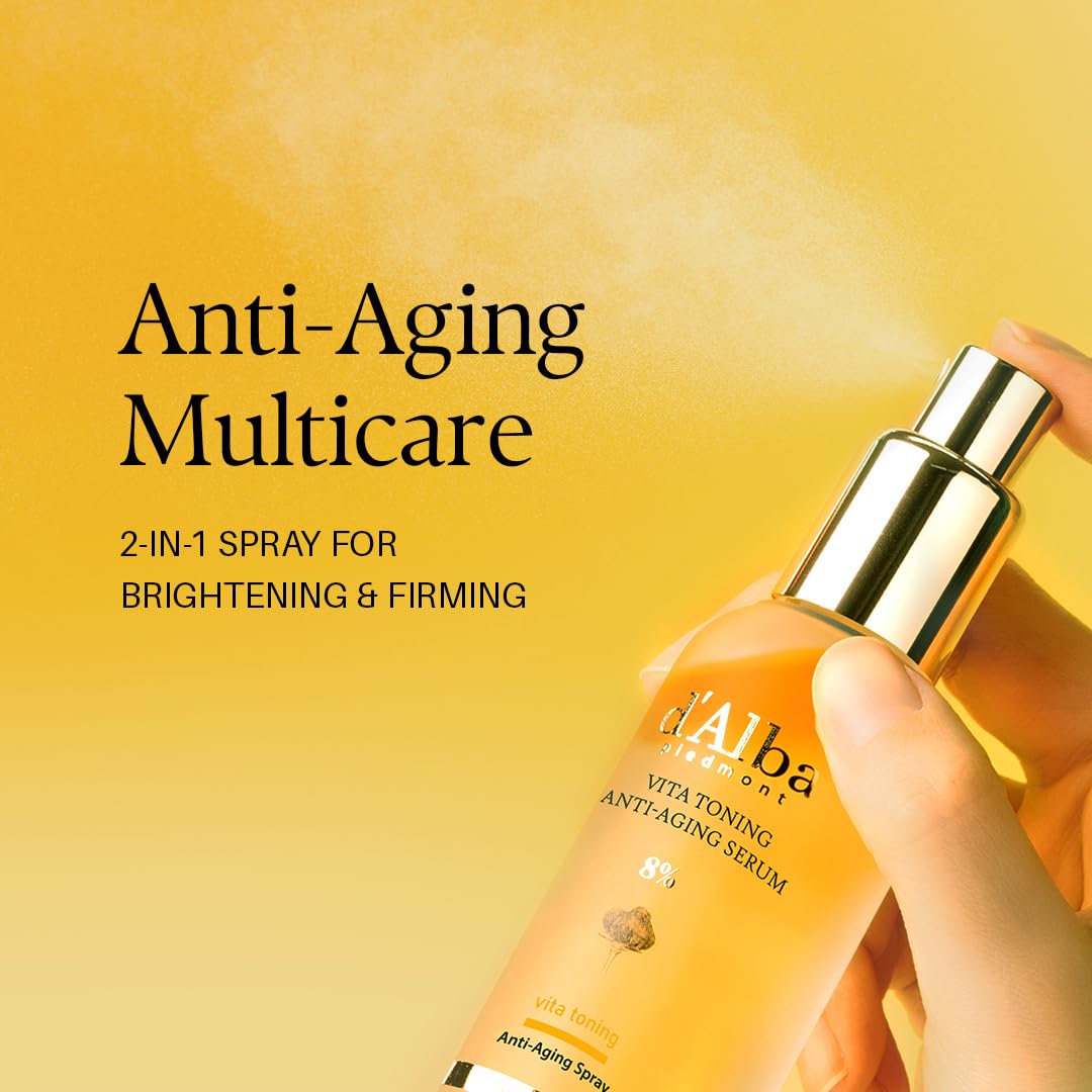 d'alba Piedmont Vita Toning Anti-Aging Spray Serum 8% 70ml | Lightweight Hydrating Mist
