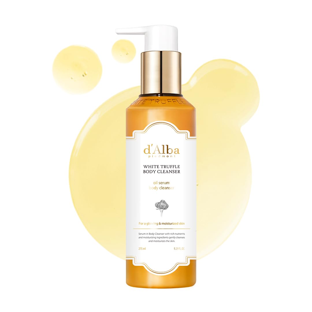 d'alba Piedmont White Truffle Oil Serum Body Cleanser 275ml – Vegan, Moisturizing, Mild Formula