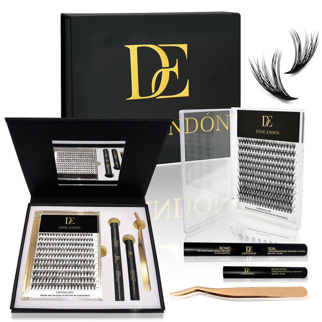 Cluster Lash Kit D’Escandón – Reusable Lashes with Magnetic Tray and Mirror