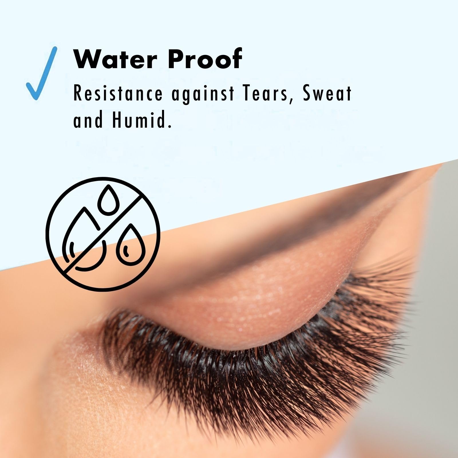 D-UP Clear Eyelash Glue for False Lashes – Transparent Finish, Flexible Elastic Hold | Waterproof & Gentle Formula (Japan)