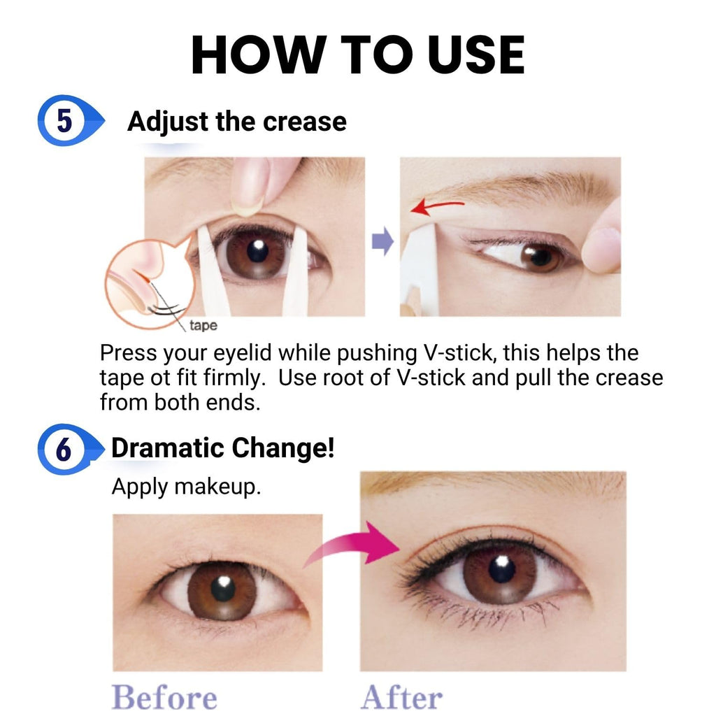 D-UP Invisible Double Eyelid Tape for Hooded Eyes Waterproof Lift Strips 120 Pc