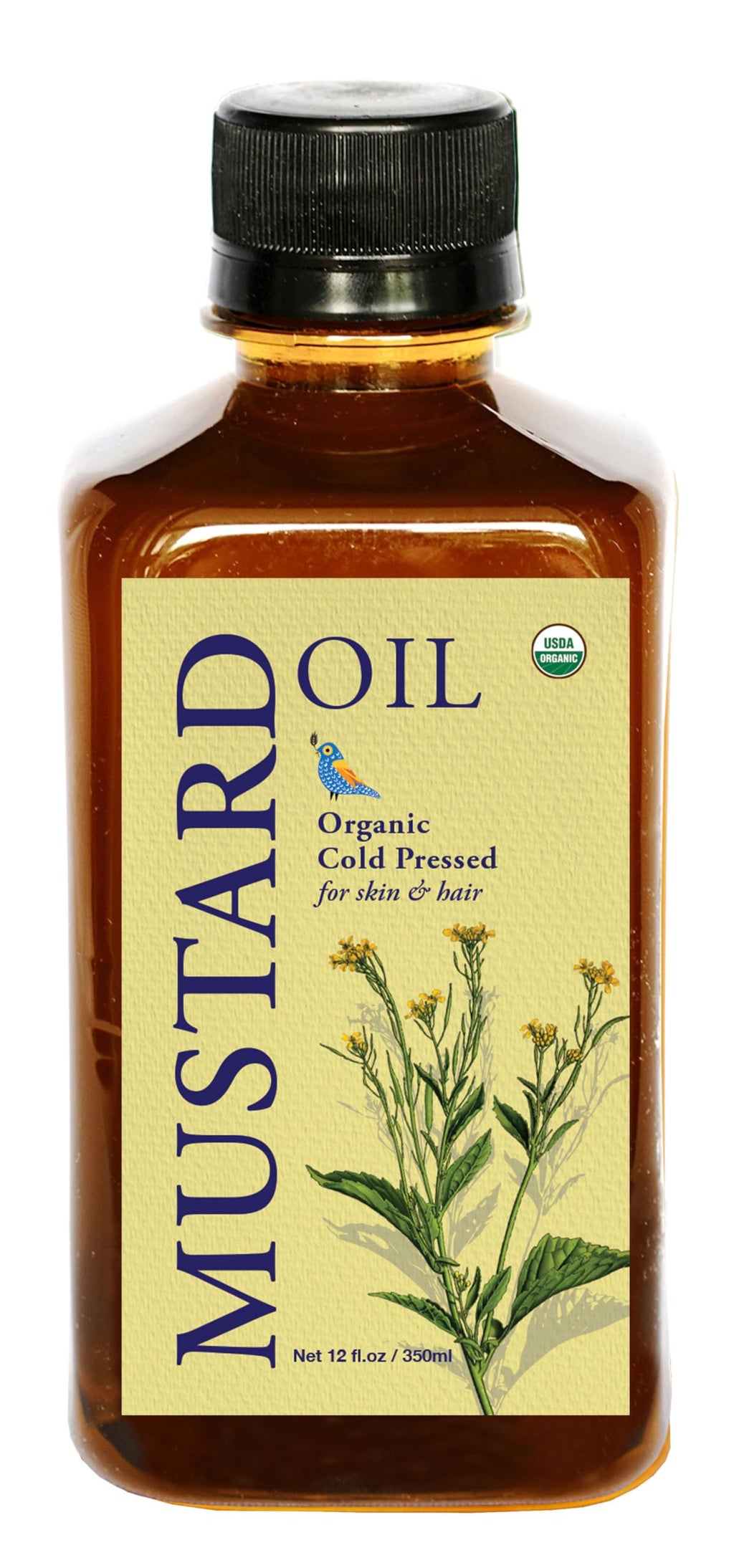 DAANA Mustard Oil for Skin – USDA Organic, Extra Virgin, Cold Pressed