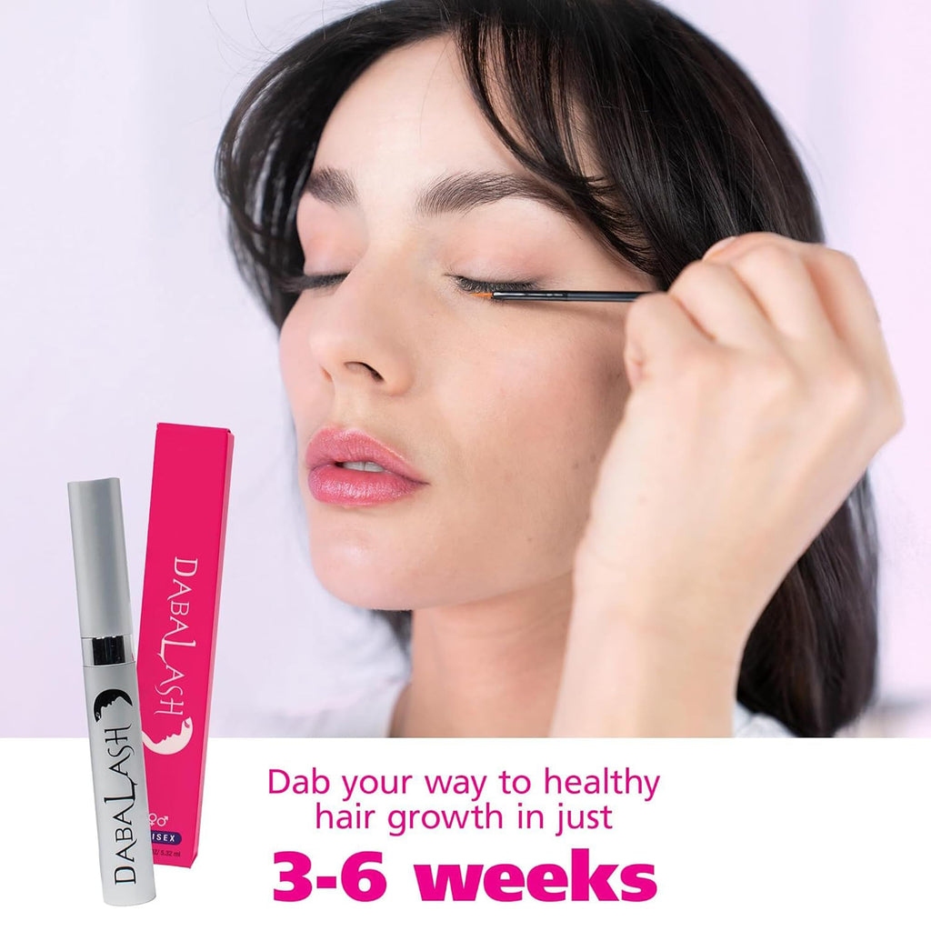 DABALASH Trio Combo – Lash & Brow Growth Serum + Waterproof Mascara & Vegan Mascara (0.18 oz, 0.45 oz & 0.3 oz) – Naturally Longer, Fuller Lashes & Brows