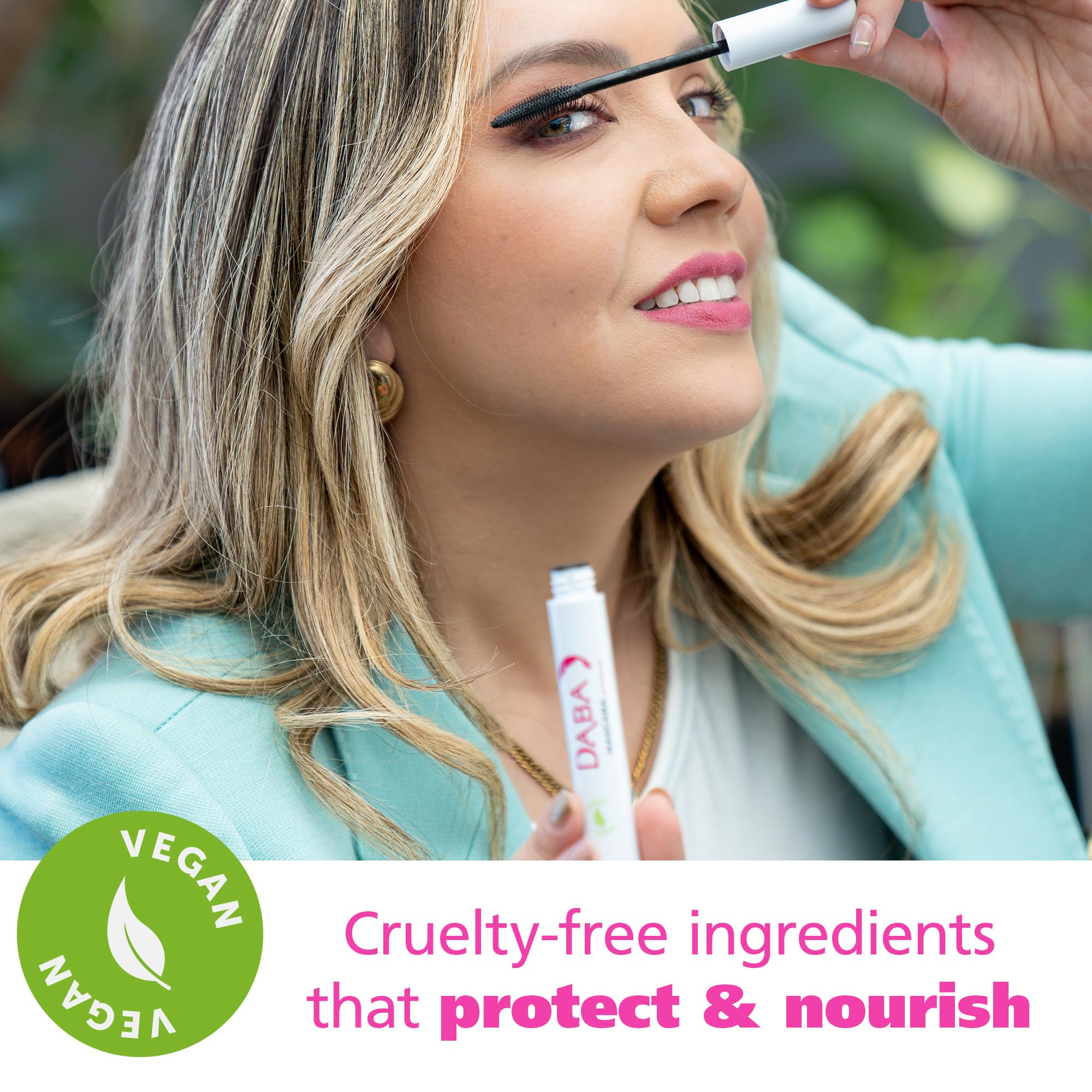 Dabalash Daba Duo Waterproof Mascara & Gentle Vegan Mascara in Very Black | Long, Voluminous, Defined Lashes