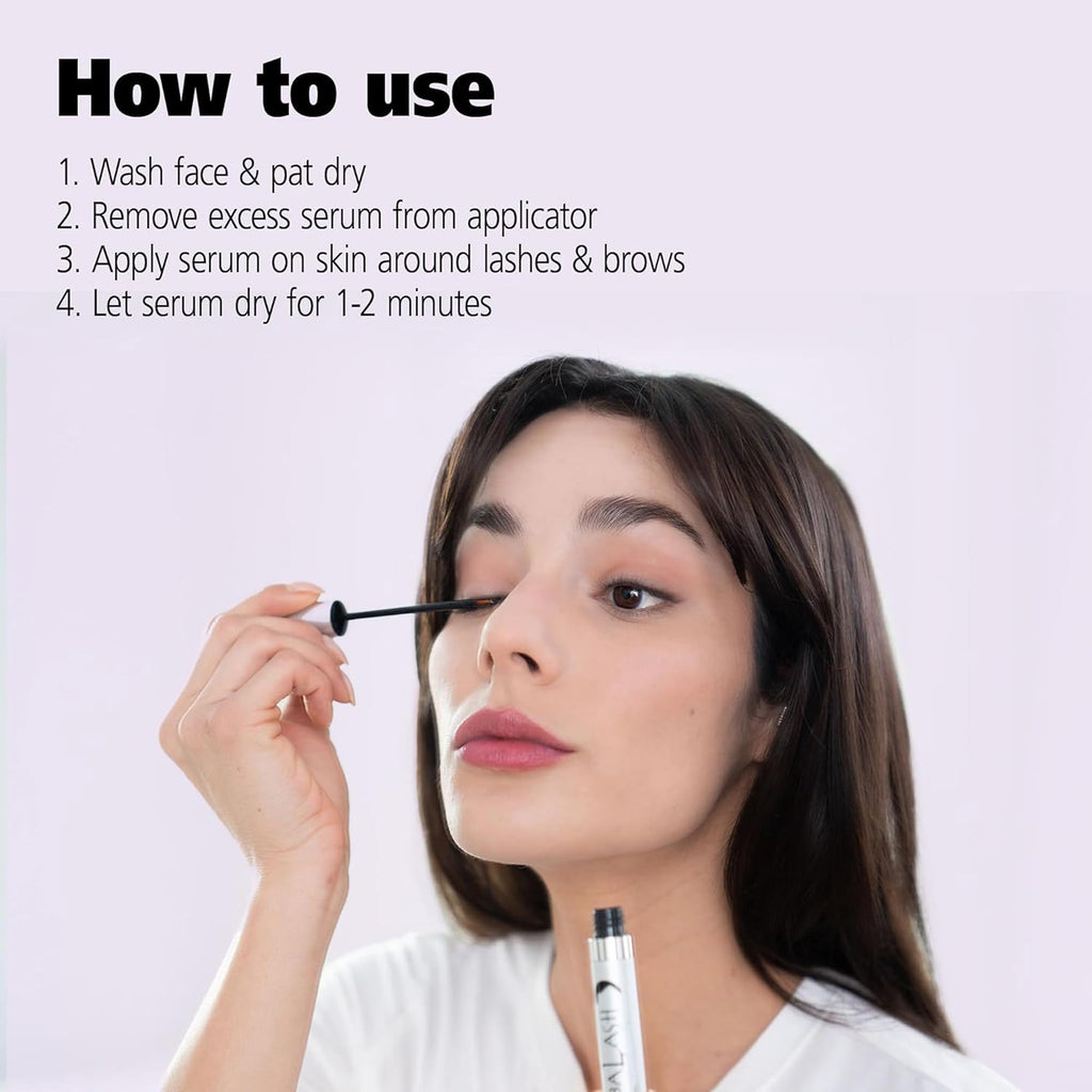DABALASH Trio Combo – Lash & Brow Growth Serum + Waterproof Mascara & Vegan Mascara (0.18 oz, 0.45 oz & 0.3 oz) – Naturally Longer, Fuller Lashes & Brows